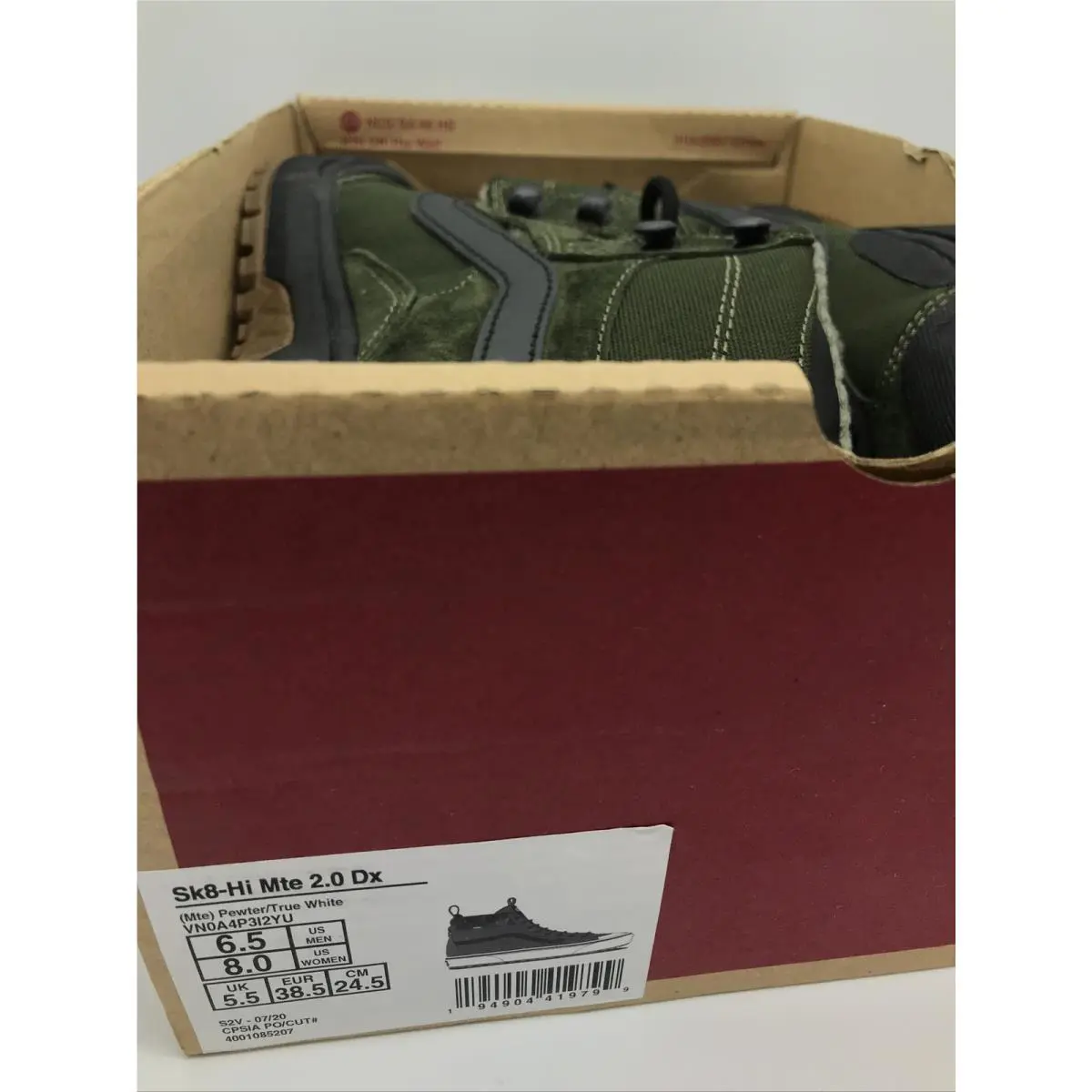 Vans shoes - VANS UltraRange - UltraRange - Grape Leaf Green / Black / Gum (UPC: 0192827741836) 7