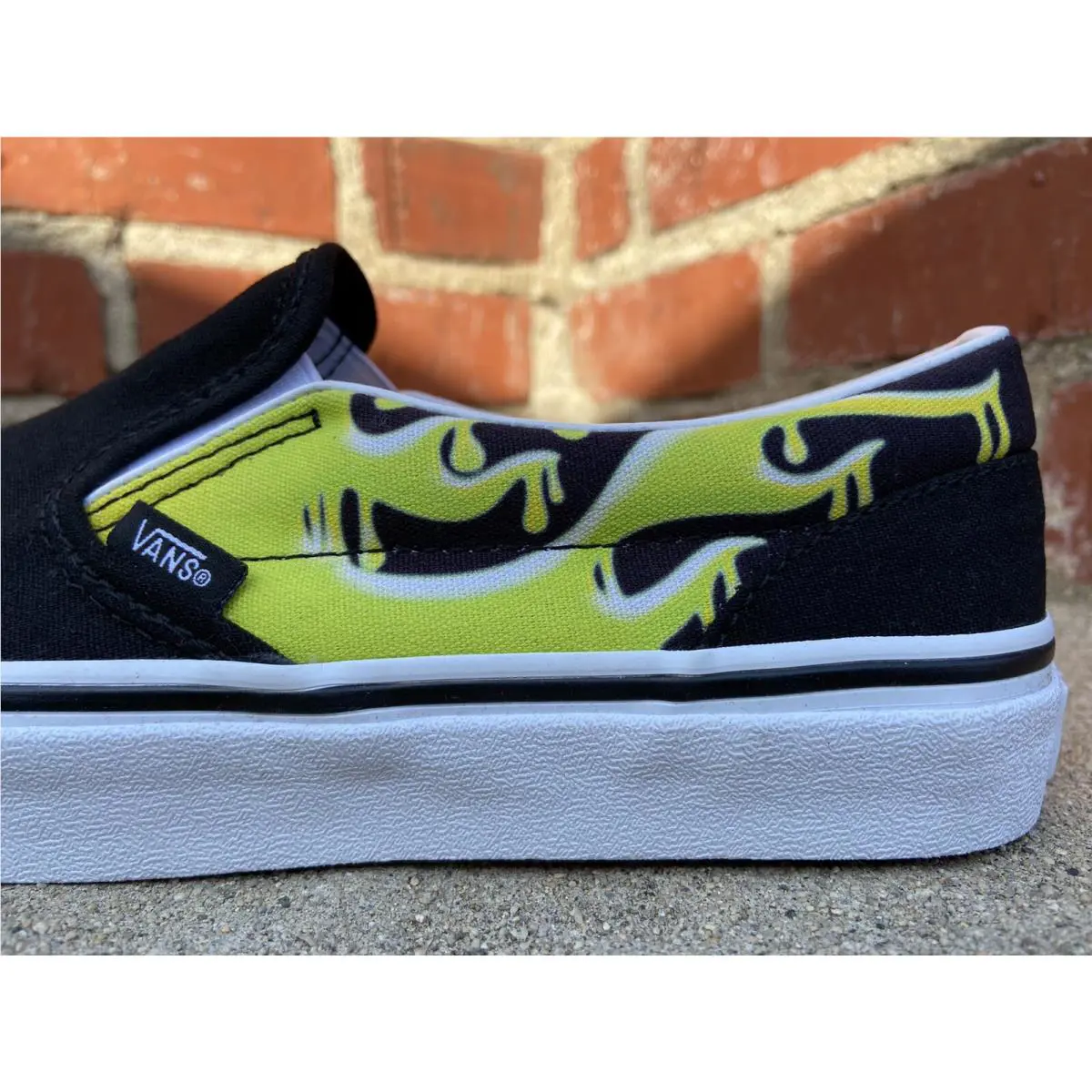 Vans shoes - Vans Classic Slime Flame - Classic Slime Flame - Black (UPC: 194905592934) 10