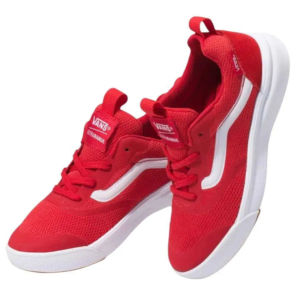 Vans Ultrarange Rapid Running Shoes Red/true White Size 5 Men`s 6.5 Women`s - Red