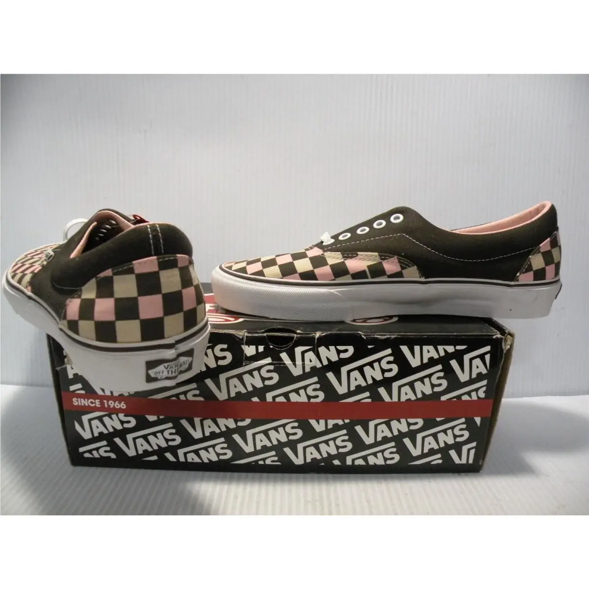 Vans shoes - BROWN/PINK/WHITE (CHECKERBOARD) 1
