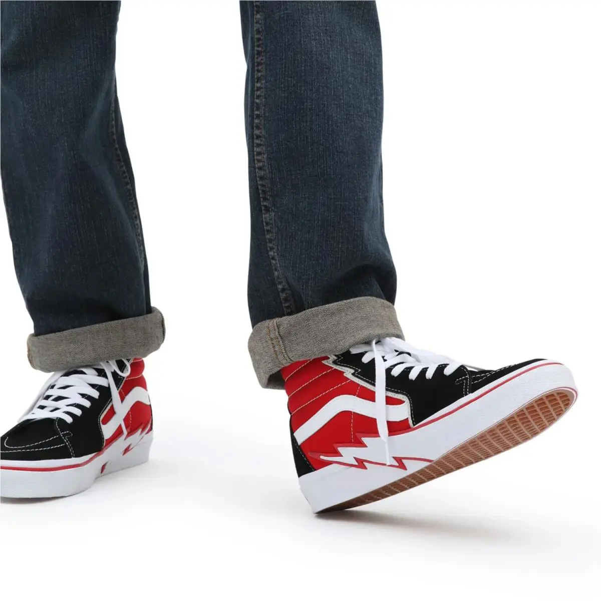Vans shoes - RED/BLACK/WHITE LIGHTNING 4