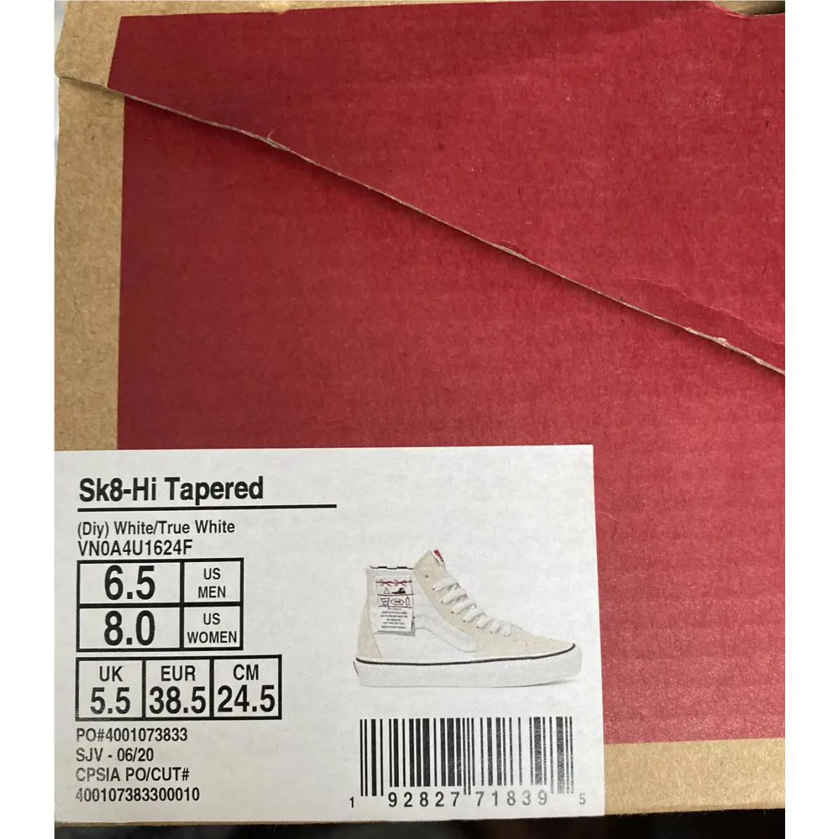 Vans shoes - White (UPC: 0192827718395) 6