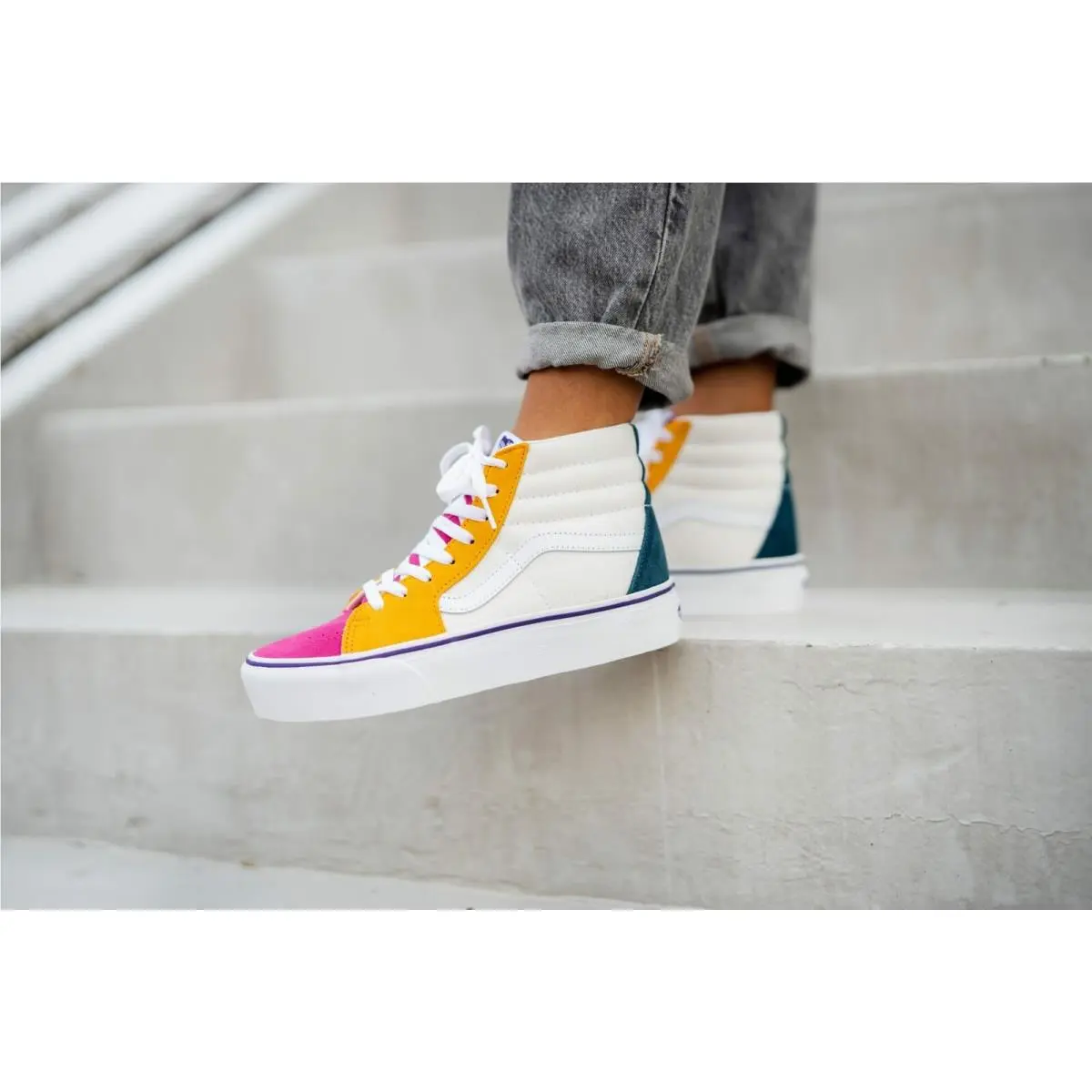 Vans shoes - Vans Sk8-Hi - Multicolor, True White 1