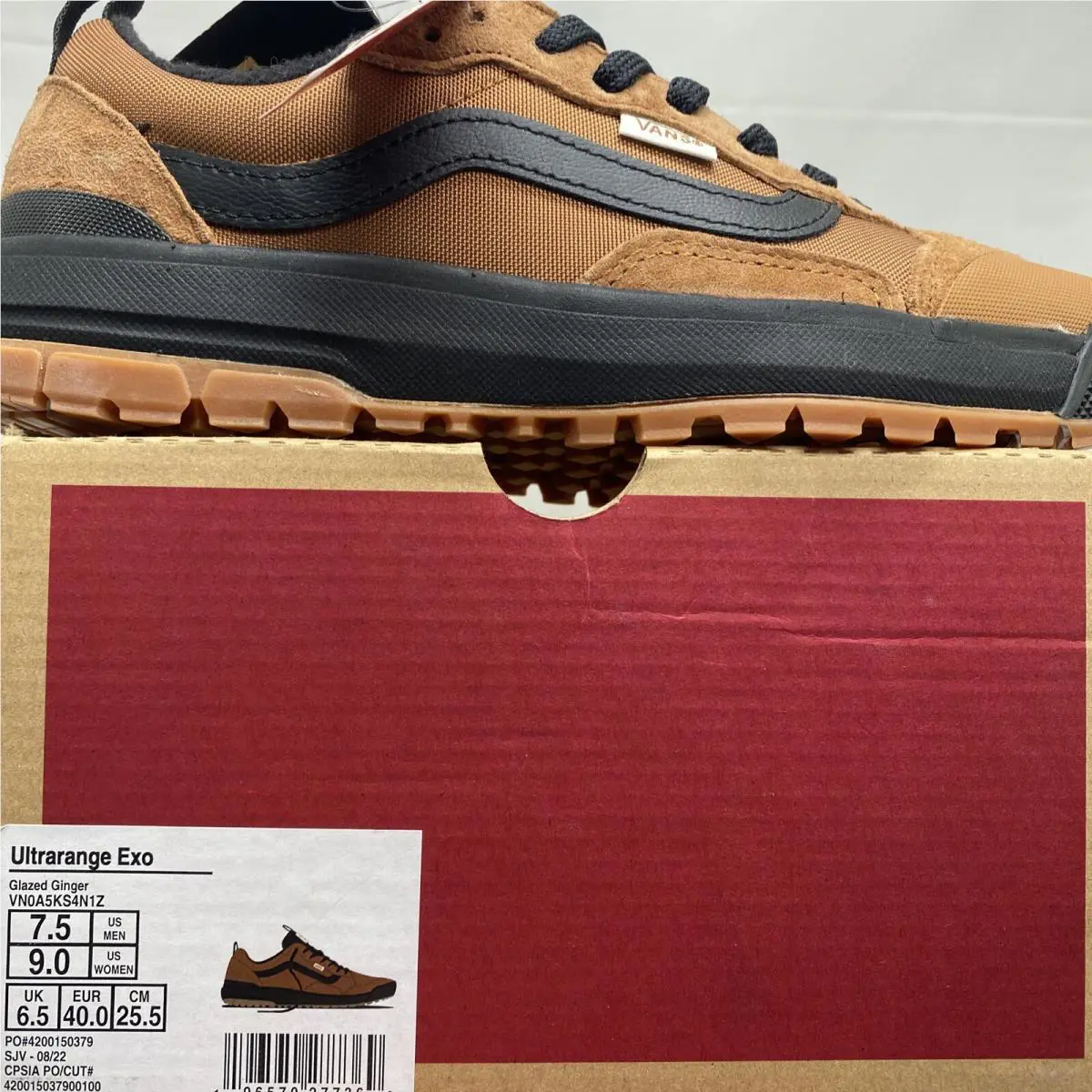 Vans shoes - VANS UltraRange Exo - UltraRange Exo - VN0A5KS4N1Z - Glazed Ginger Brown Black (UPC: 0196570277369) 5