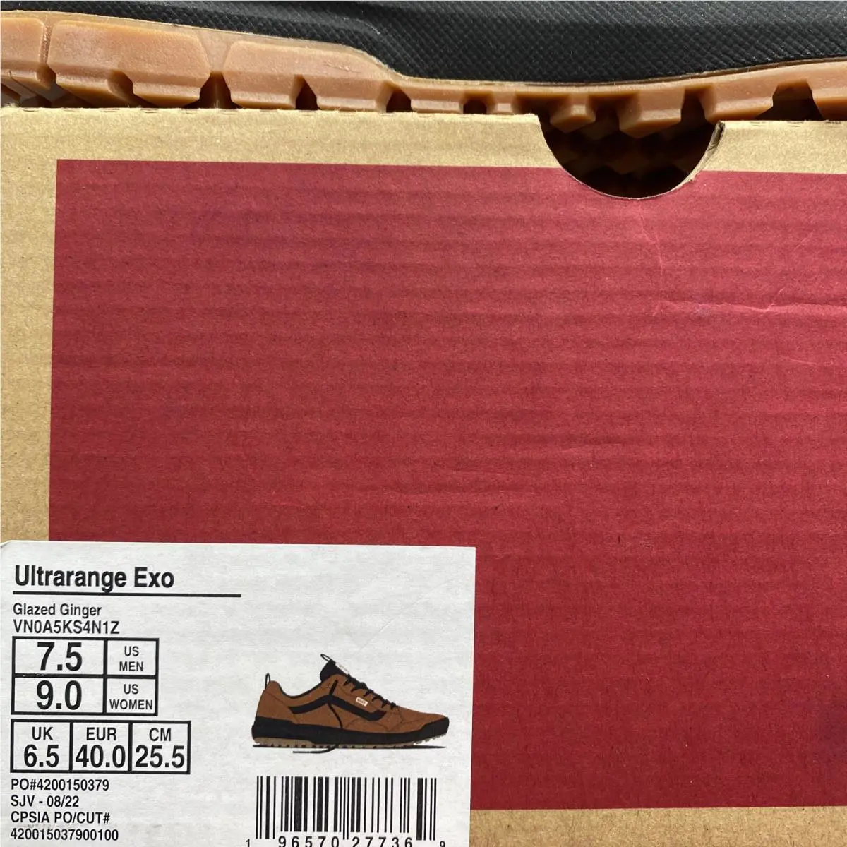 Vans shoes - VANS UltraRange Exo - UltraRange Exo - VN0A5KS4N1Z - Glazed Ginger Brown Black (UPC: 0196570277369) 6