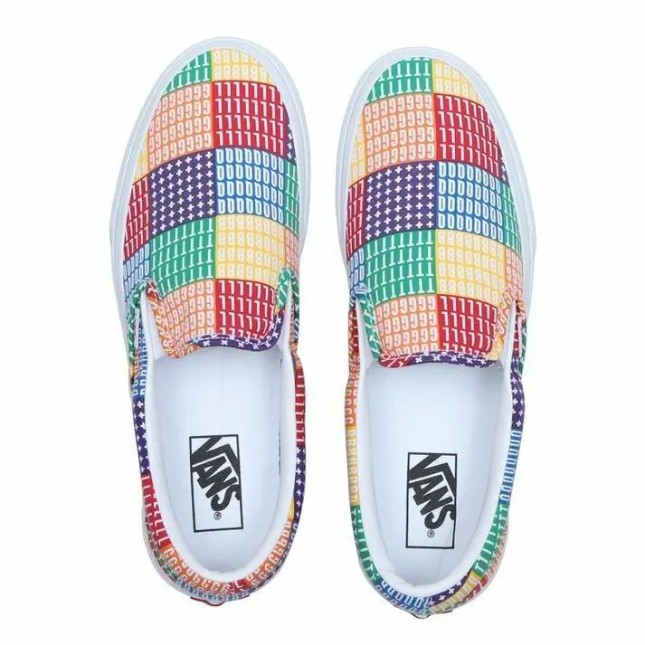 Vans shoes  - multi-color red blue orange green yellow white 3