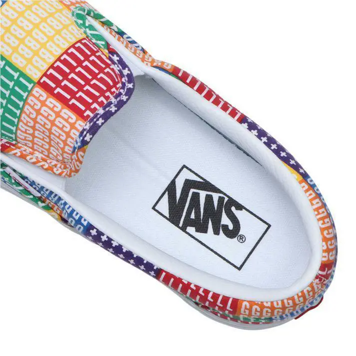 Vans shoes  - multi-color red blue orange green yellow white 2