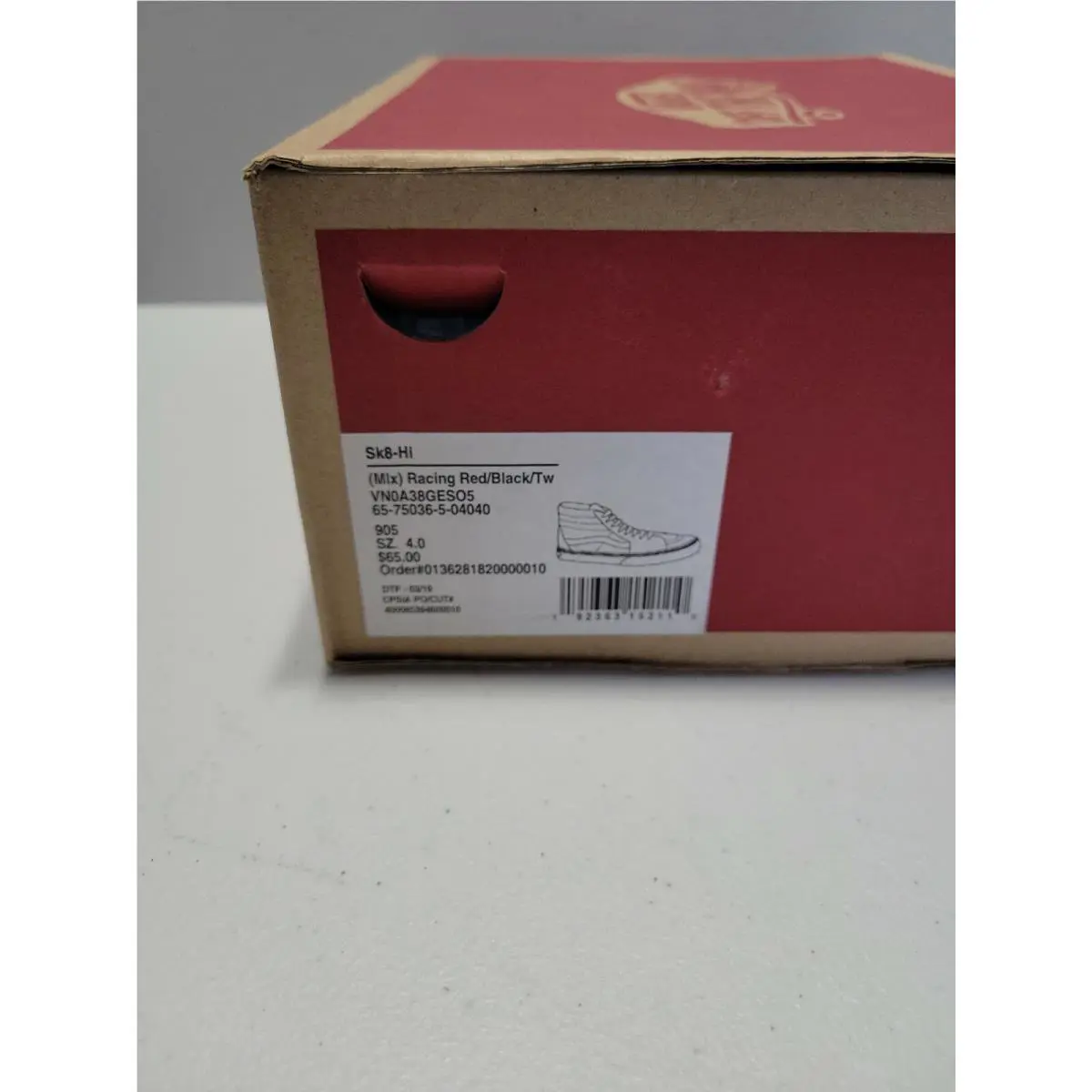 Vans shoes - Vans Sk8 Hi - Red (UPC: 192363152110) 6