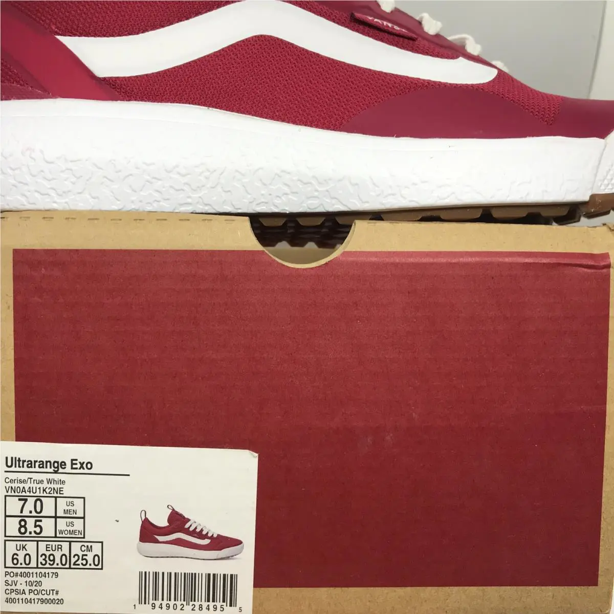 Vans shoes - VANS Ultrarange Exo - Ultrarange Exo - VN0A4U1K2NE - Cerise - Red / True White, Manufacturer: Cerise / True White (UPC: 0194902284955) 4