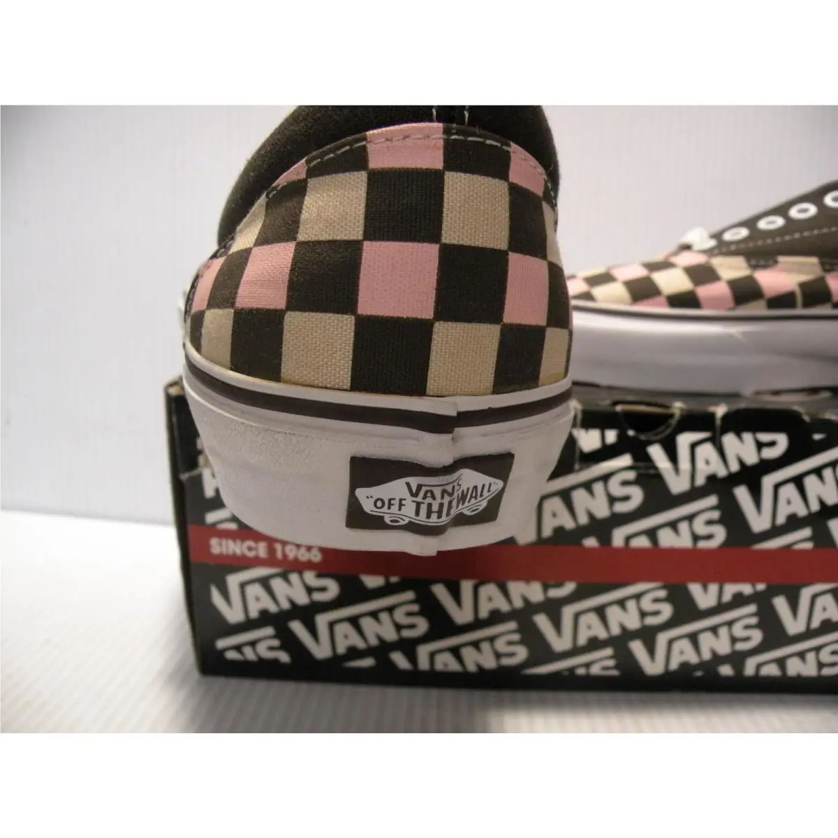 Vans shoes - BROWN/PINK/WHITE (CHECKERBOARD) 3