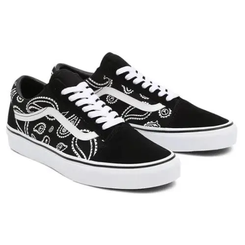 Vans shoes - Black / white / Bandanna 0