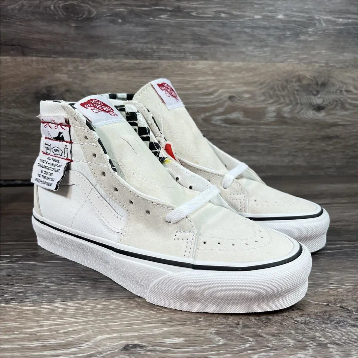 Vans SK8-Hi Tapered Diy White/true White Size 3.5 Mens 5 Womens Shoes