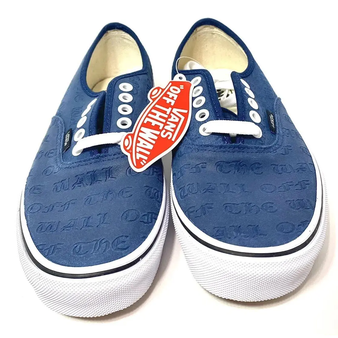 Vans Dress Blues Deboss Otw Suede Skate Shoes Men’s 7.5 Women’s Size 9 - Blue
