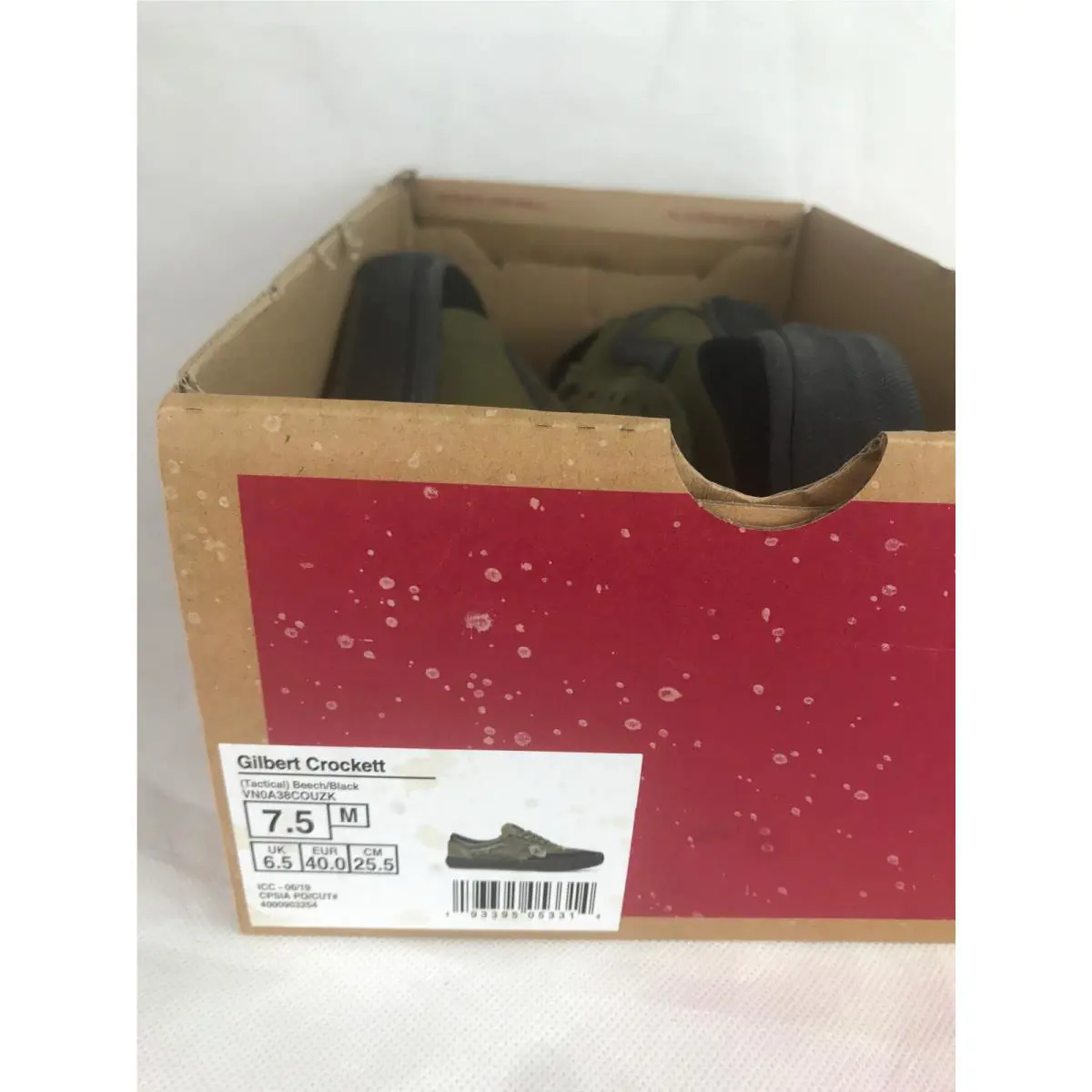 Vans shoes - Gilbert Crockett - Gilbert Crockett - Beech Green Black, Manufacturer: Tactical Beech / Black (UPC: 0193395053314) 7