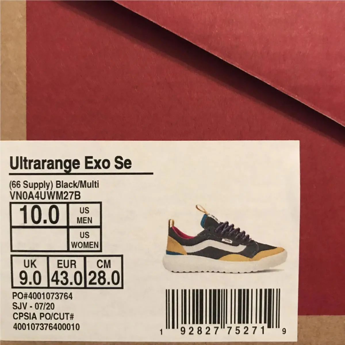 Vans shoes - VANS UltraRange Exo - UltraRange Exo - VN0A4UWM27B - Black / White / Yellow / Blue / Pink (UPC: 0192827752719) 4