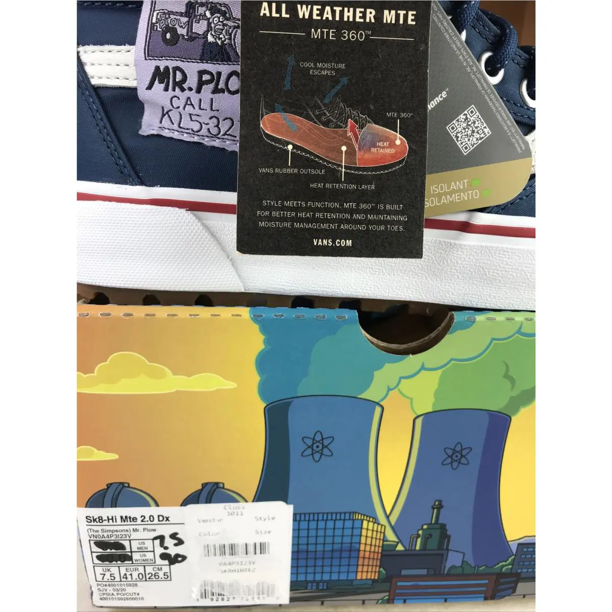 Vans shoes - VANS Sk8-Hi Mte - Mte - Blue / Red / White 6