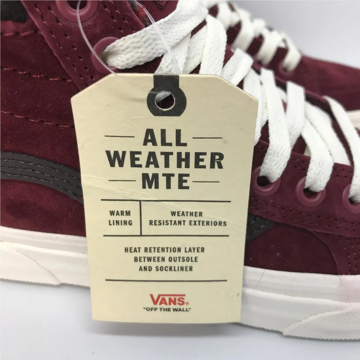 Vans shoes - SK8 HI MTE - MTE - Biking Red Chocolate Torte White (UPC: 0193395015084) 4