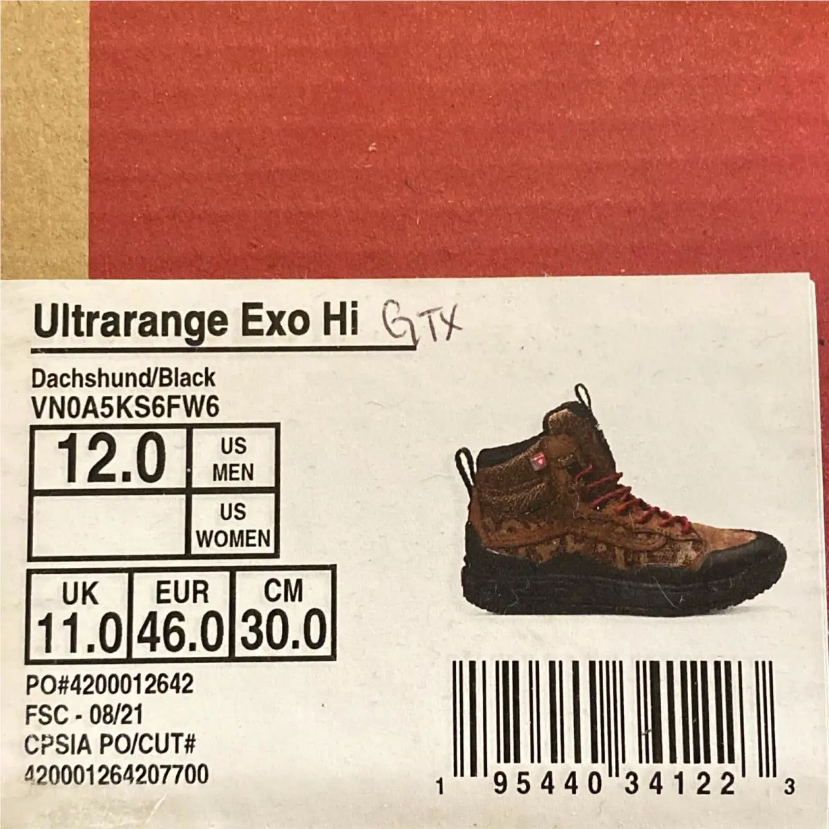 Vans shoes - VANS UltraRange - UltraRange - VN0A5KS6FW6 - Dachshund / Black (UPC: 0195440341223) 9