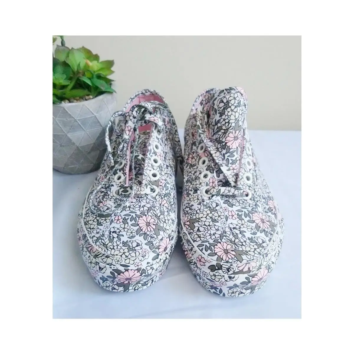 Vans Old Skool Tapered Eco Theory Floral Women`s Sneaker Sz-7 - Multicolor