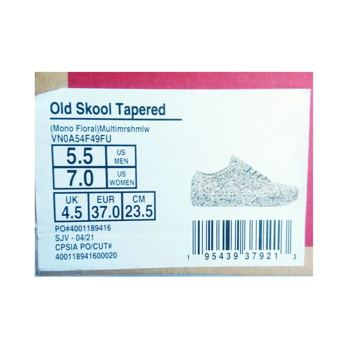 Vans shoes - Old skool Tapered - Old skool Tapered - VN0A54F49FU - Multicolor 3