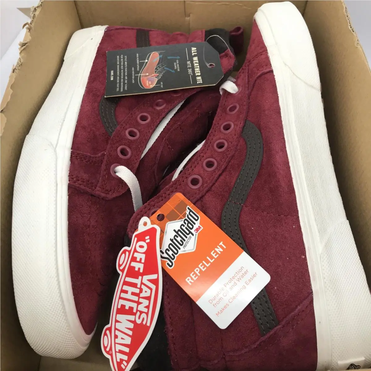 Vans shoes - SK8 HI MTE - MTE - Biking Red Chocolate Torte White (UPC: 0193395015206) 6