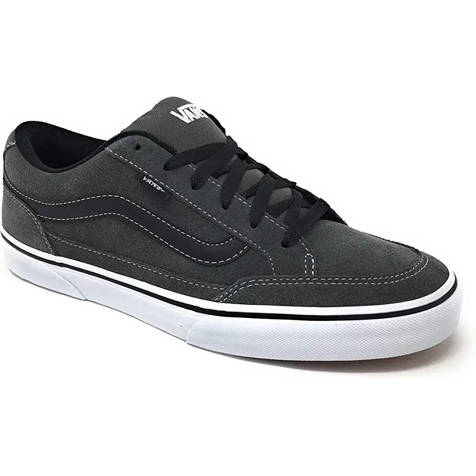 Mens Size 9.5 - Vans Bearcat US Charcoal Grey White Black Skateboarding Shoes - Gray