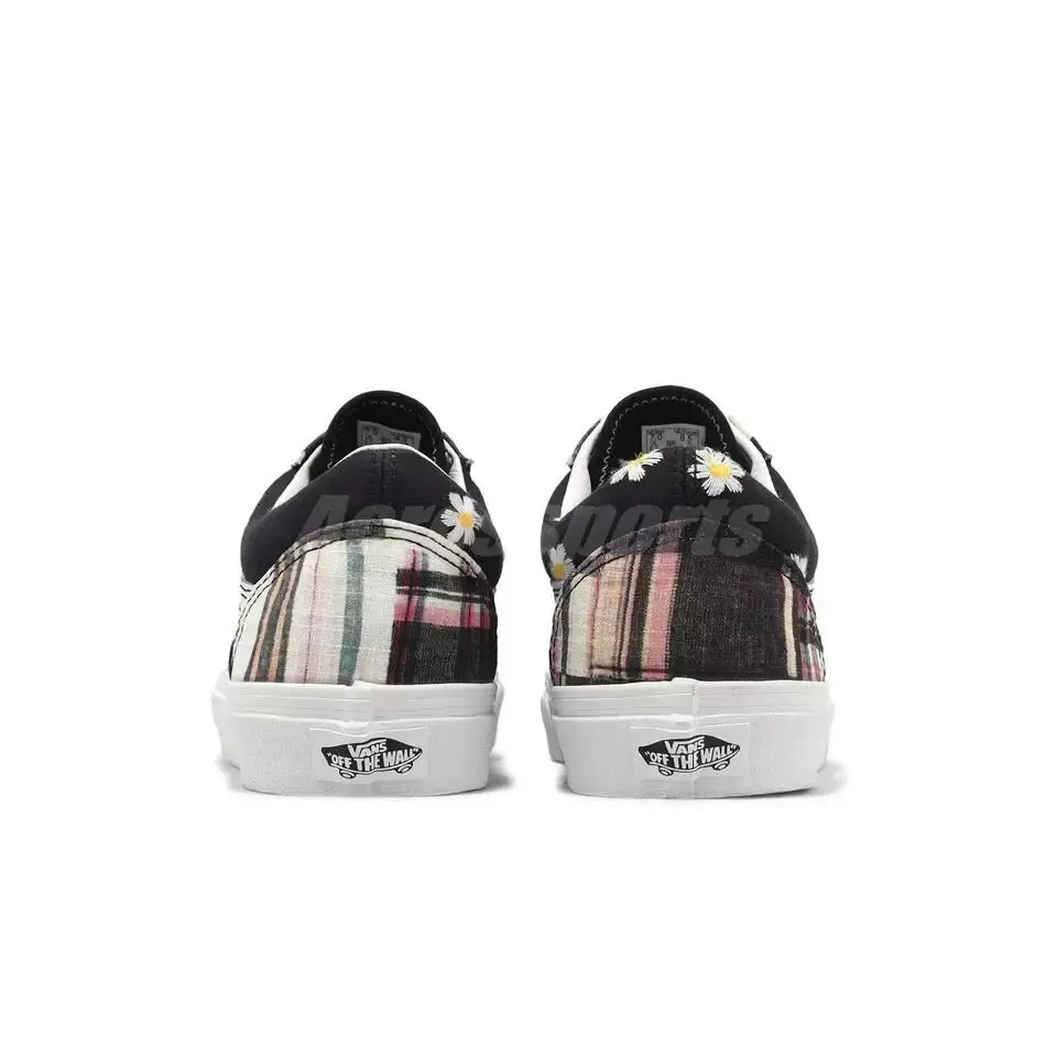 Vans shoes - Black / Floral Plaid Patchwork 4