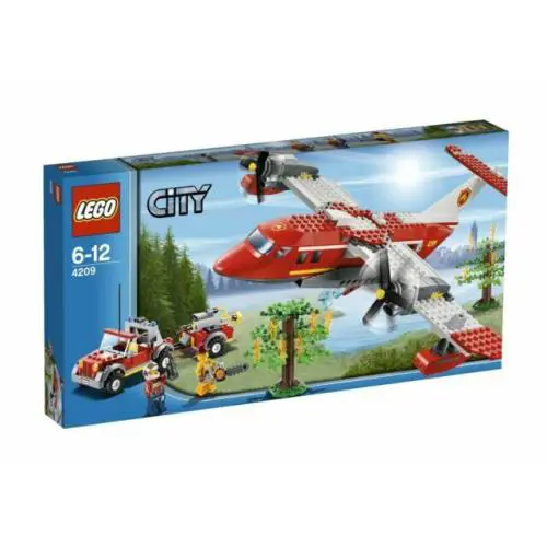 Lego City Fire Plane Model 4209 - Ages 6-12 - 522 Piece Set