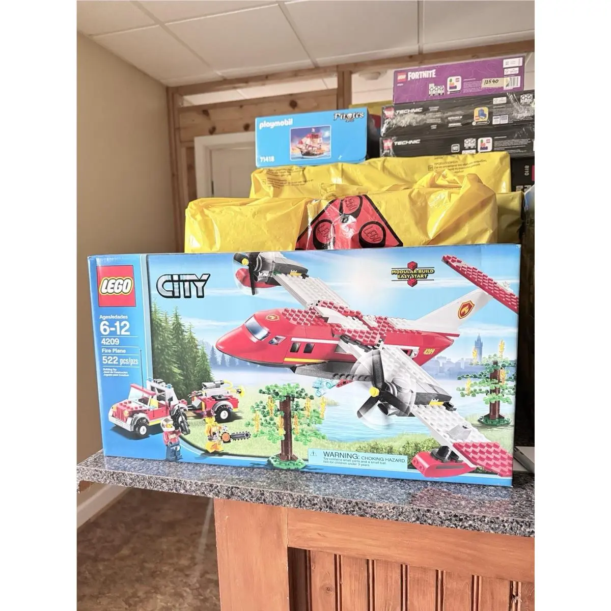 Lego City 4209 Fire Plane 522pc Age 6-12 Retired