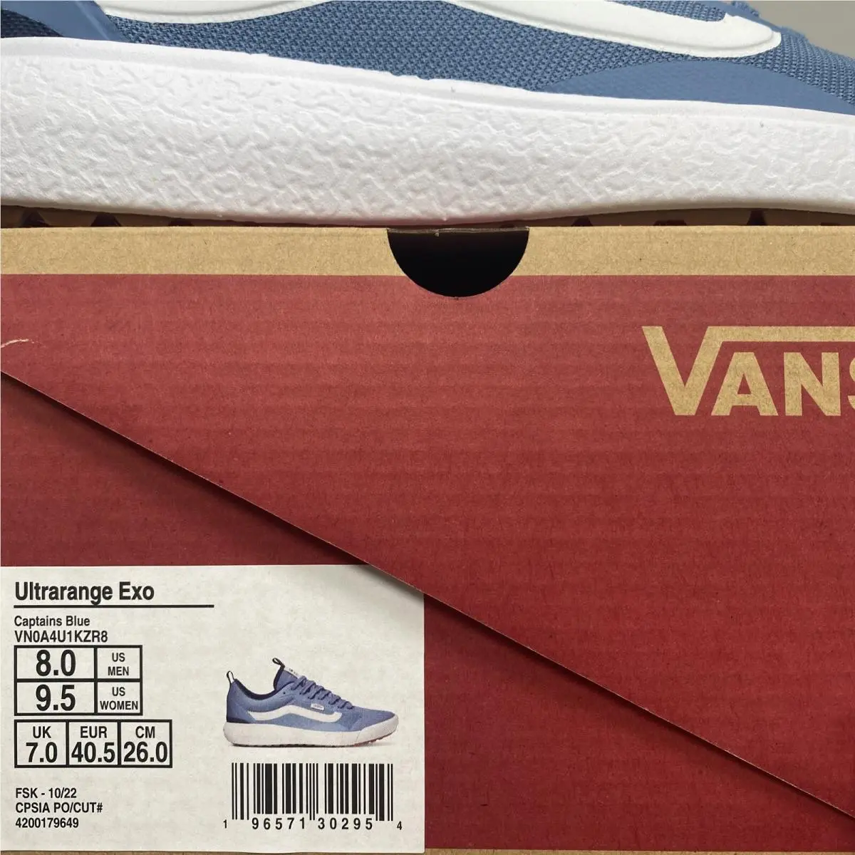 Vans shoes - VANS UltraRange - UltraRange - VN0A4U1KZR8 - Captains Blue / White, Manufacturer: Captains Blue (UPC: 0196571302954) 5