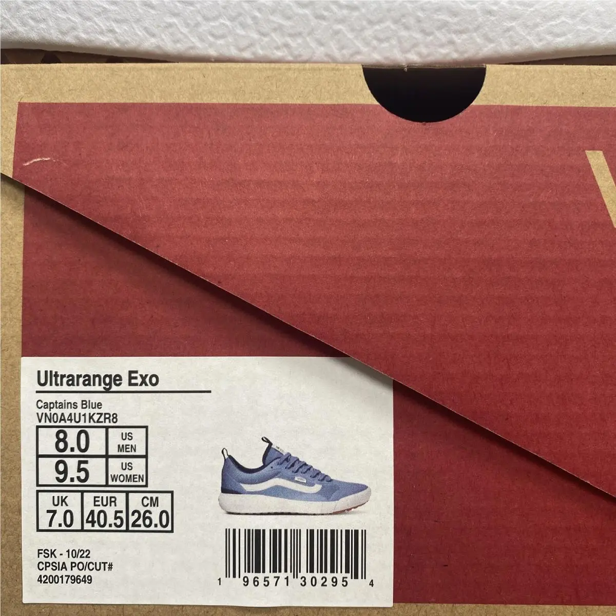 Vans shoes - VANS UltraRange - UltraRange - VN0A4U1KZR8 - Captains Blue / White, Manufacturer: Captains Blue (UPC: 0196571302954) 6