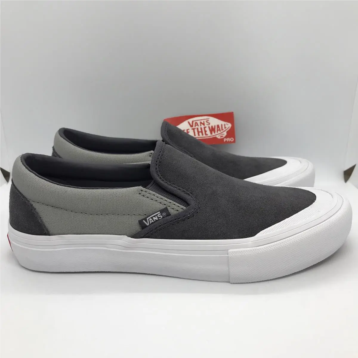 Vans shoes - VANS Slip On Pro - Slip Pro - Gray - Grey / White / Periscope / Drizzle (UPC: 0194116310235) 0