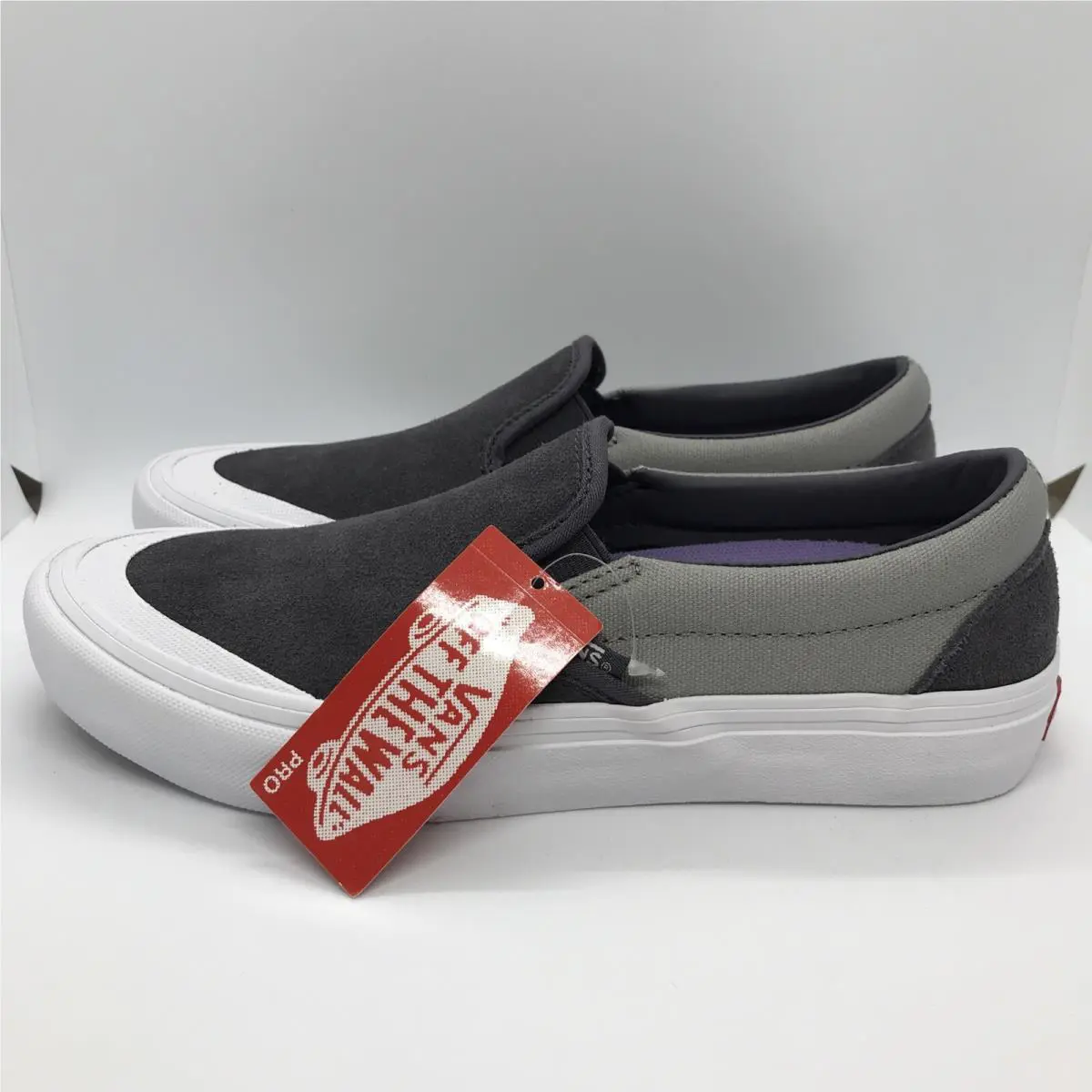 Vans shoes - VANS Slip On Pro - Slip Pro - Gray - Grey / White / Periscope / Drizzle (UPC: 0194116310235) 1