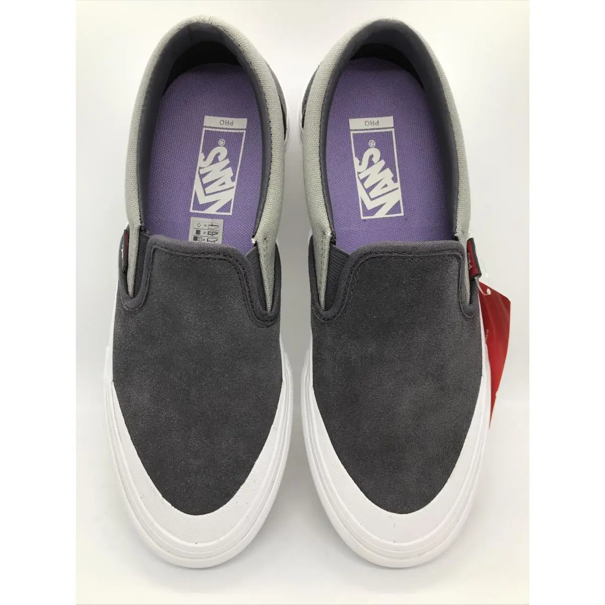 Vans shoes - VANS Slip On Pro - Slip Pro - Gray - Grey / White / Periscope / Drizzle (UPC: 0194116310235) 2