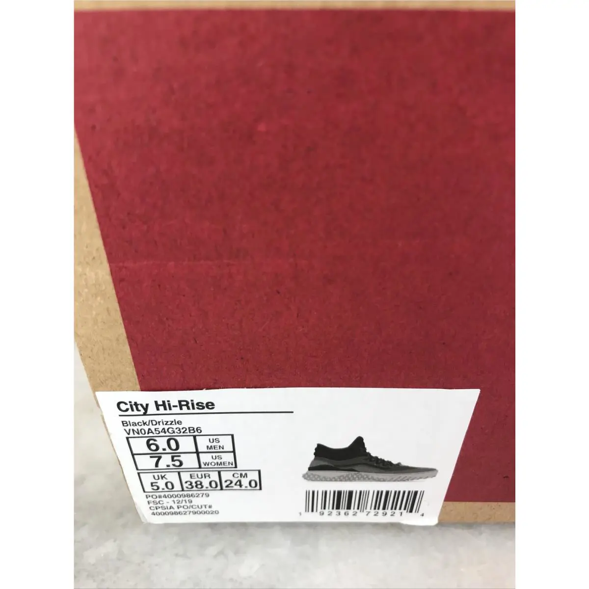 Vans shoes - Vans City Hi-Rise - City - Black Drizzle - Gray / Grey, Manufacturer: Black/Drizzle (UPC: 0192362729214) 6