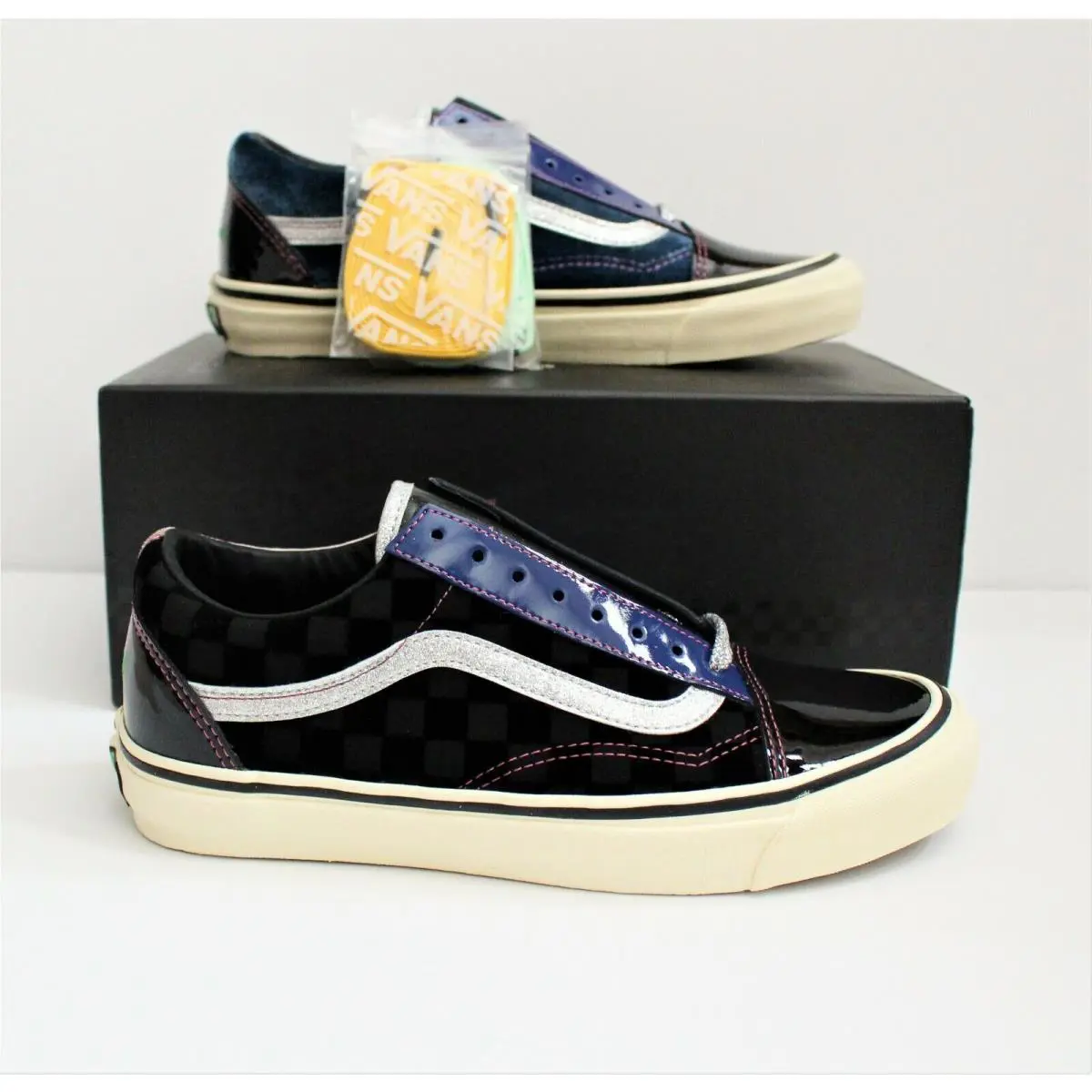 Vans shoes - OG Old Skool LX - Old Skool - Black Transparent/Yellow/Pink/Blue/Silver 8