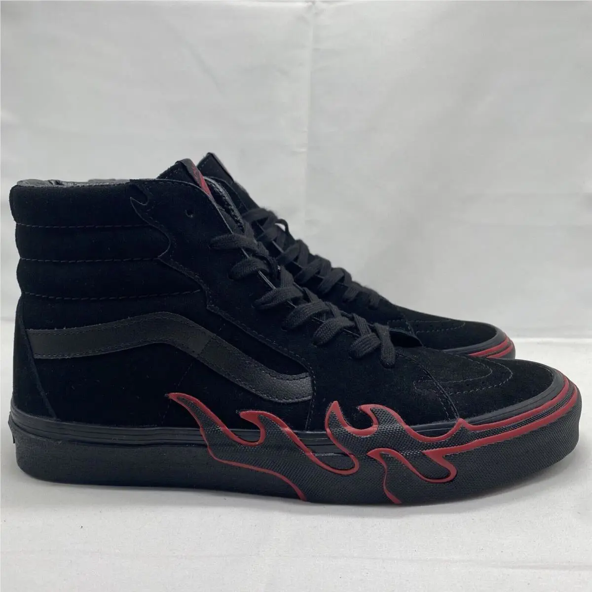 Vans shoes - VANS Sk8 Hi Flame - Flame - VN0005UJY09 - Black / Red, Manufacturer: Black / Red (UPC: 0196572912152) 0