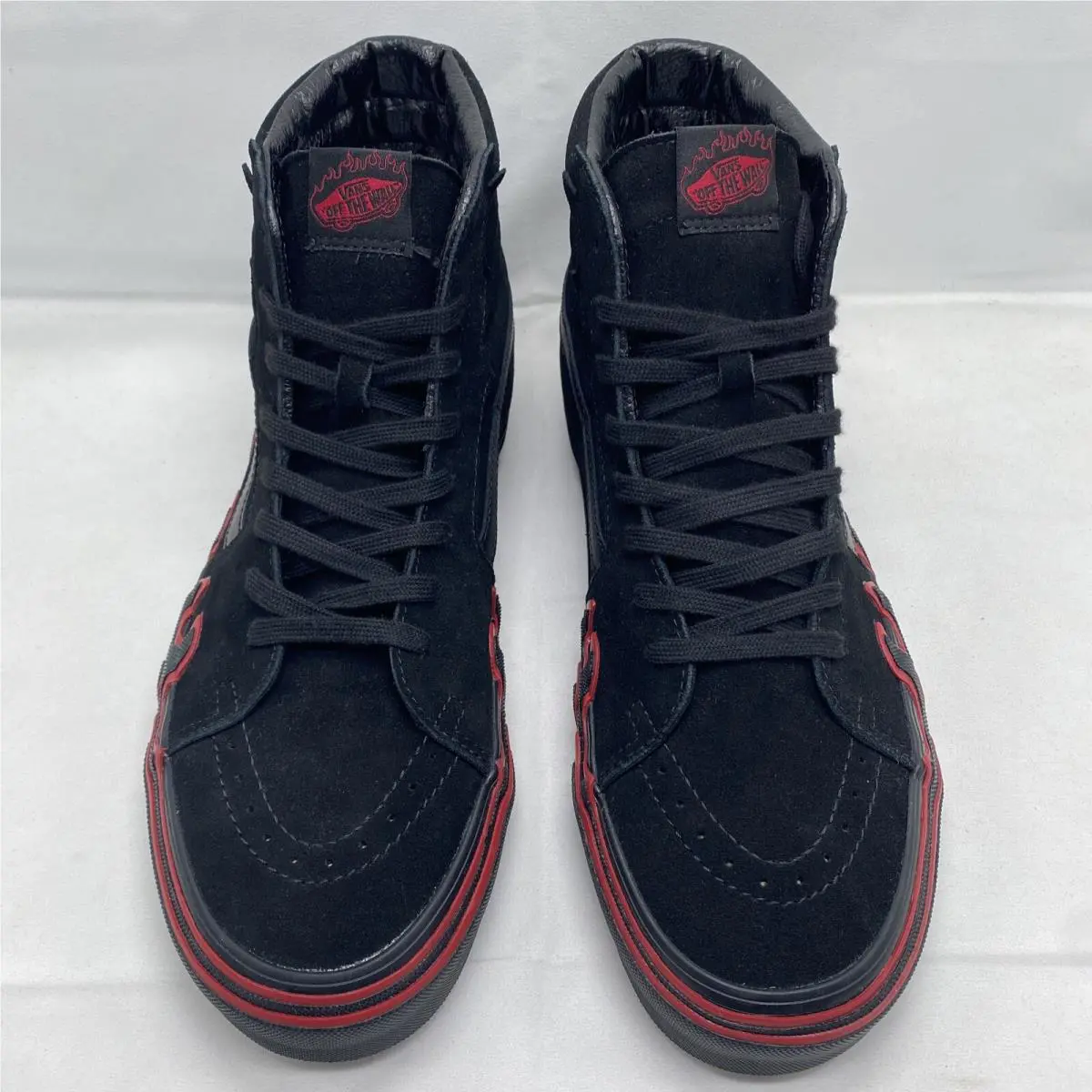 Vans shoes - VANS Sk8 Hi Flame - Flame - VN0005UJY09 - Black / Red, Manufacturer: Black / Red (UPC: 0196572912152) 2