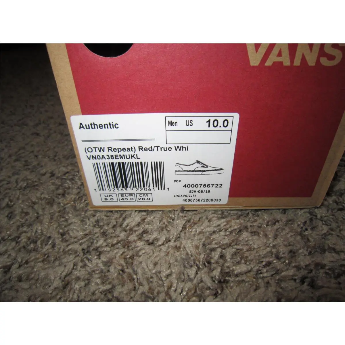 Vans shoes - OTW Repeat - OTW Repeat - VN0A38EMUKL - Red/True White 3