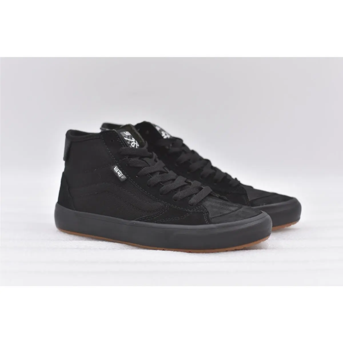 Women`s Vans The Lizzie Suede High Top Skate Shoes in Fatigue Black Size 6.5