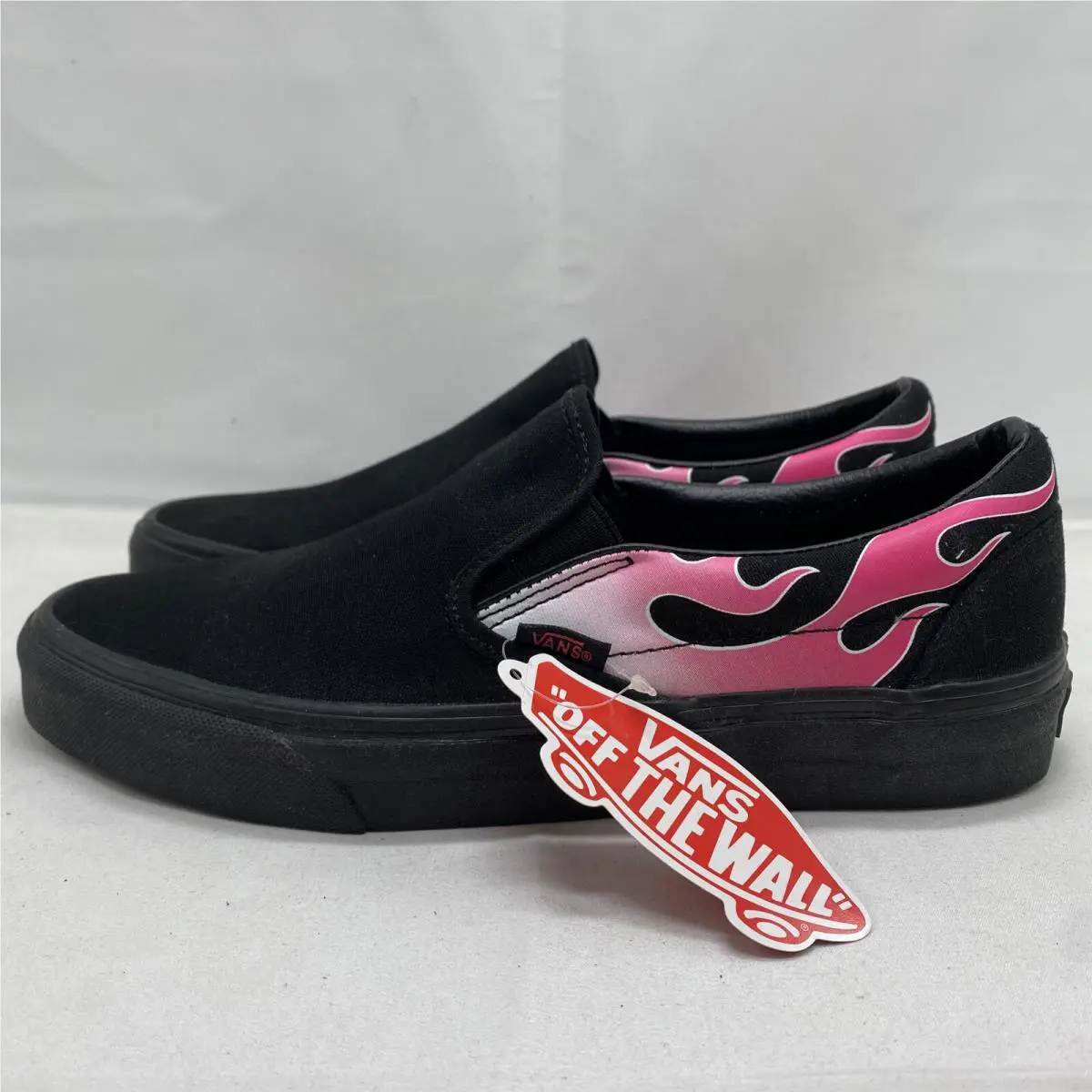 Vans shoes - VANS Classic Slip-On - Classic - VN0A38F7QCX - Black Pink White (UPC: 0191167700817) 1