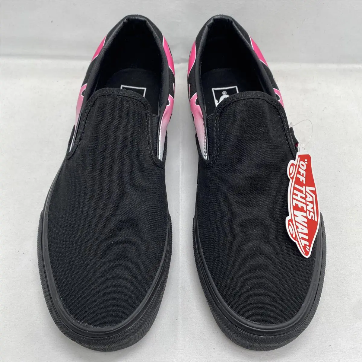 Vans shoes - VANS Classic Slip-On - Classic - VN0A38F7QCX - Black Pink White (UPC: 0191167700817) 2