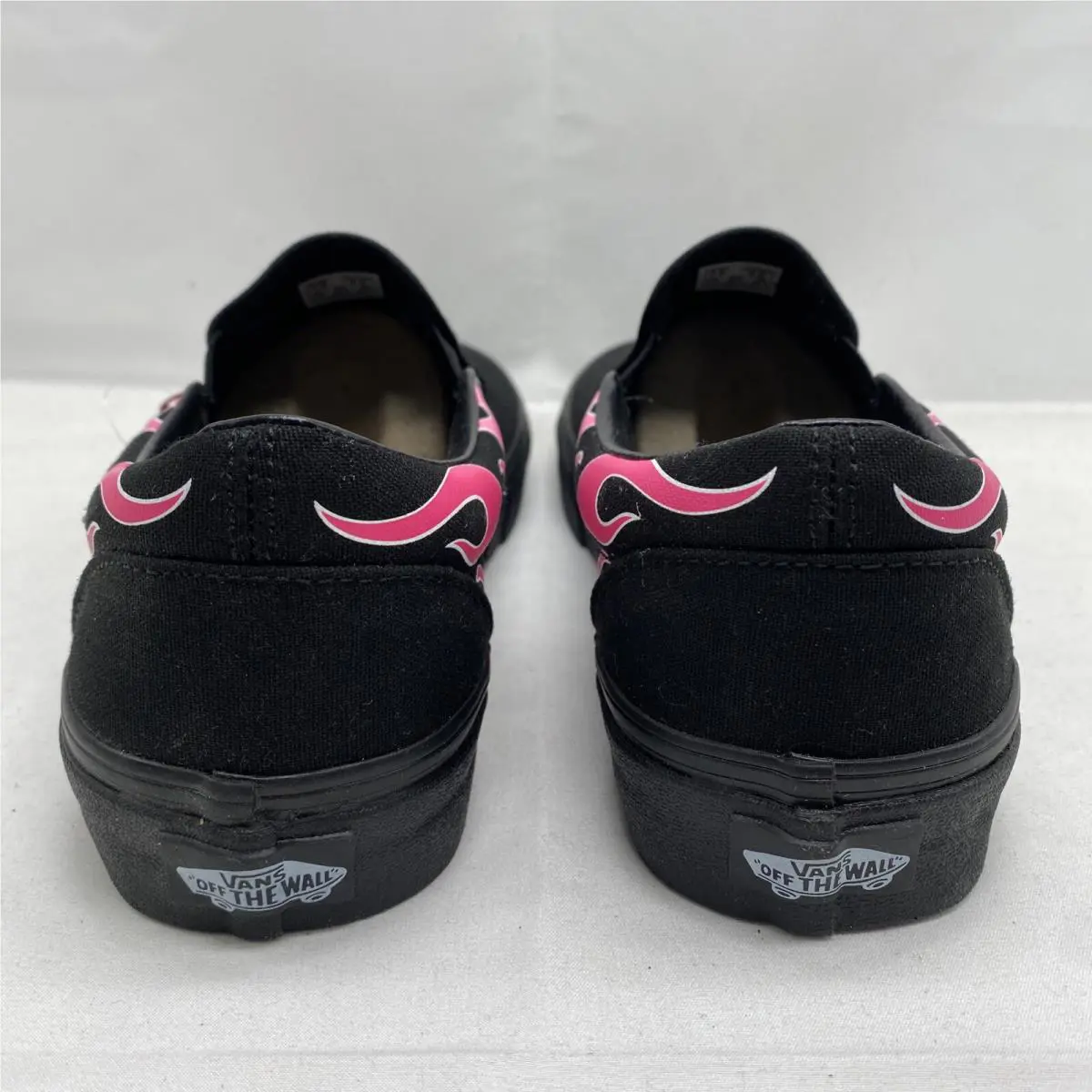Vans shoes - VANS Classic Slip-On - Classic - VN0A38F7QCX - Black Pink White (UPC: 0191167700817) 3