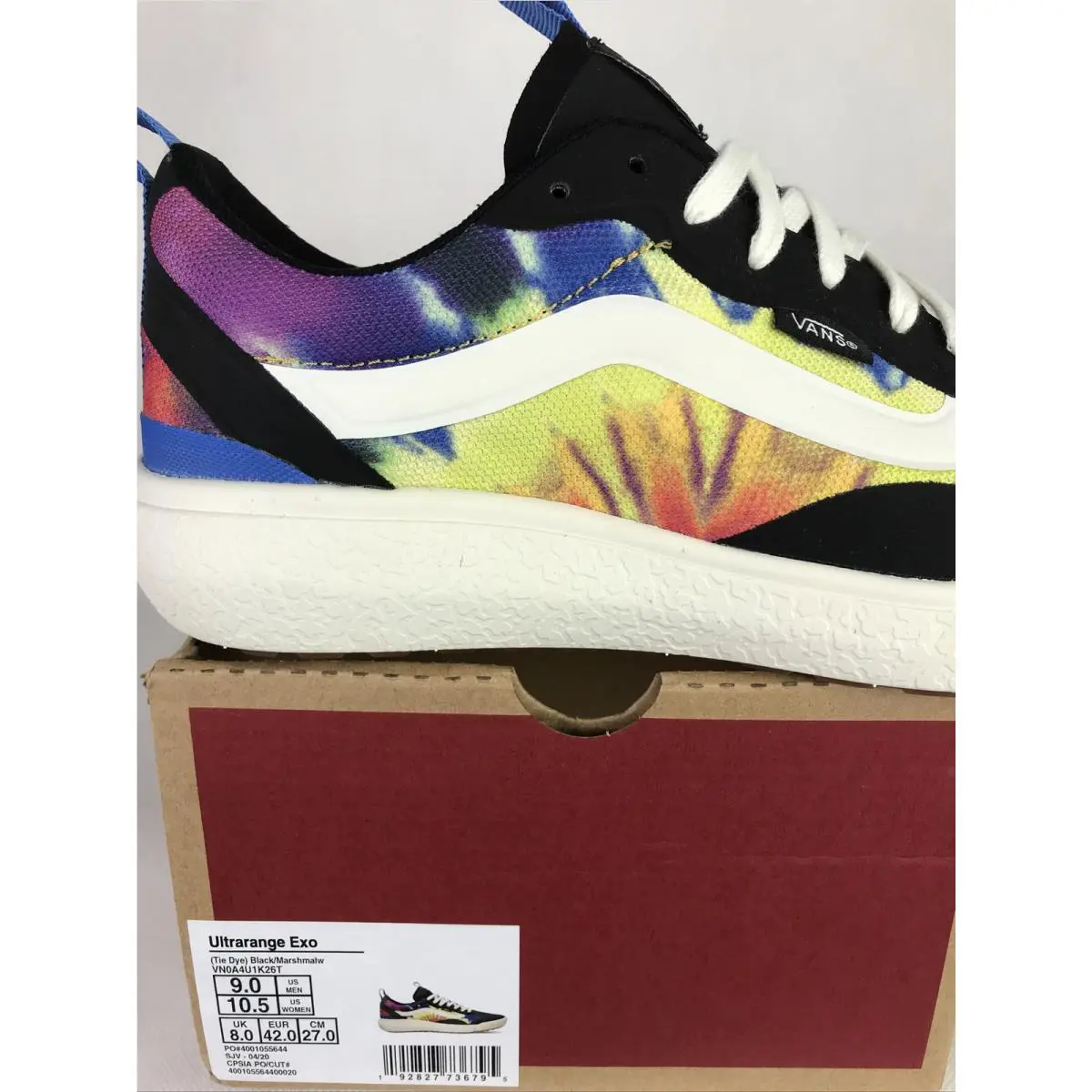Vans shoes - VANS UltraRange Exo - UltraRange Exo - Multicolor - Tie Dye / Black / Marshmallow / White (UPC: 0192827736795) 4