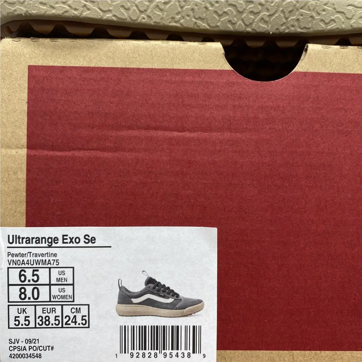 Vans shoes - VANS UltraRange Exo - UltraRange Exo - VN0A4UWMA75 - Pewter Gray Grey Travertine White (UPC: 0192828954389) 6