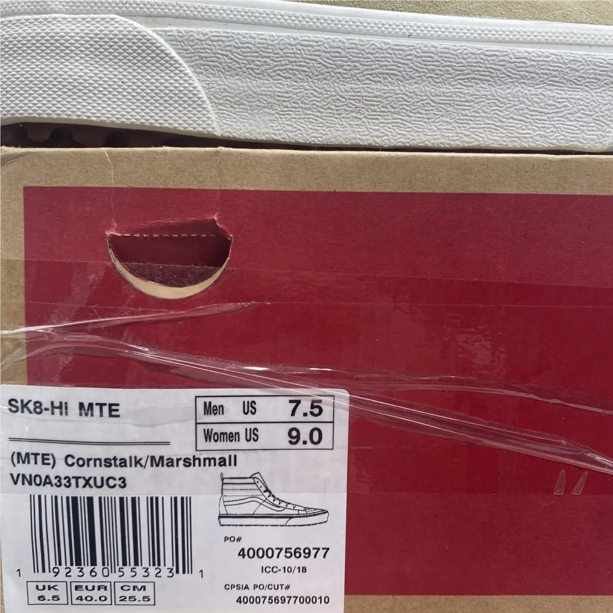 Vans shoes - Sk8 Hi MTE - MTE - VN0A33TXUC3 - Tan Beige Brown White (UPC: 0192360553231) 6