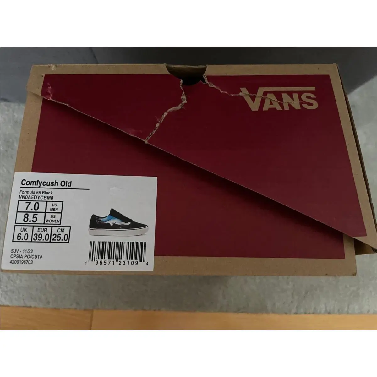 Vans shoes - VANS ComfyCush - ComfyCush - VN0A5DYCBM8 - Black/Multi (UPC: 196571231094) 7