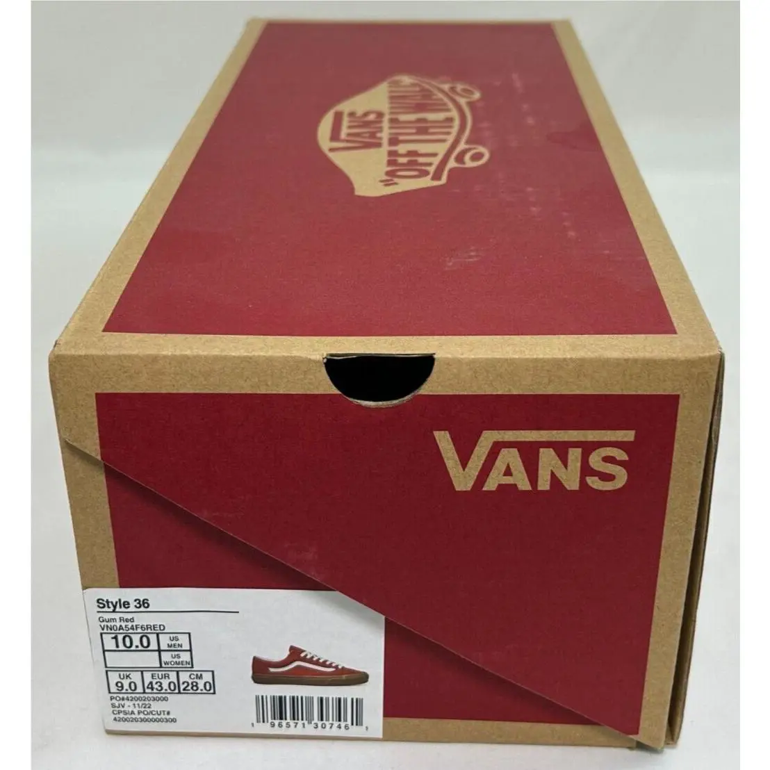Vans shoes - Vans Style 36 - Style - VN0A54F6RED - Red (UPC: 196571307461) 3