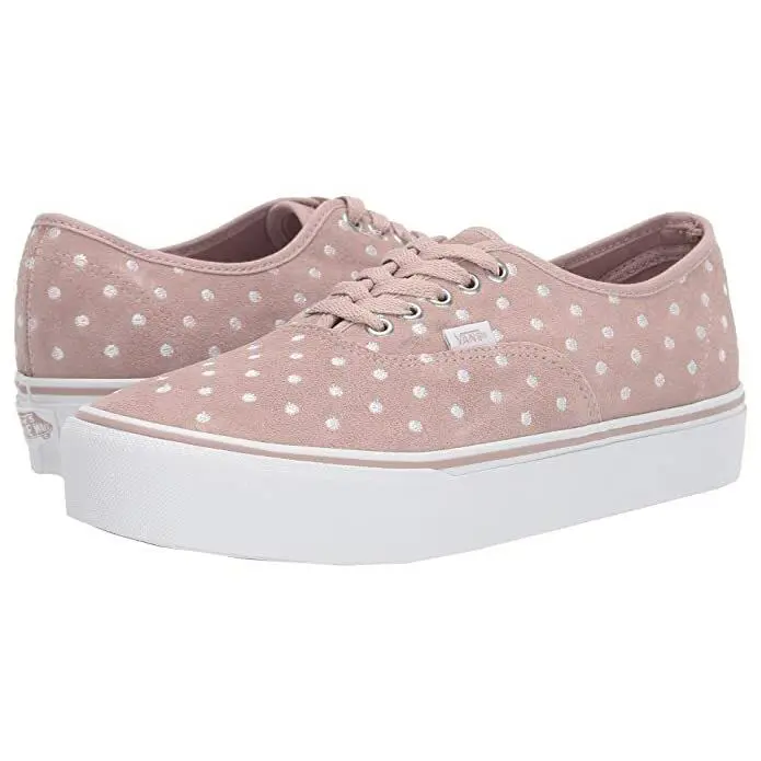 Vans Platform Unisex Men Size 7 = Women Size 8.5 Shoes Dark Rose - Dark rose / White Polka Dot