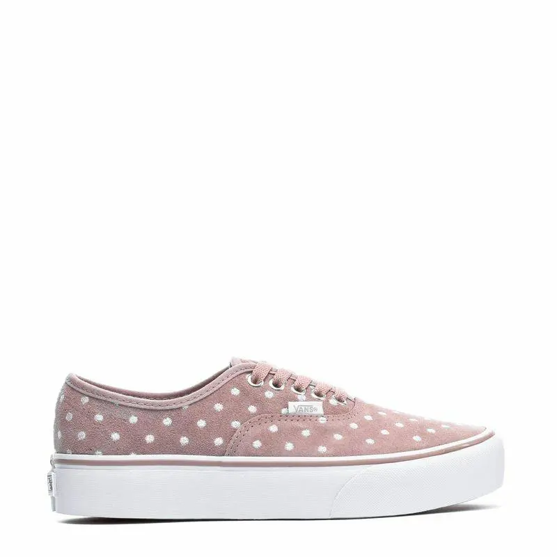 Vans shoes - Dark rose / White Polka Dot 2